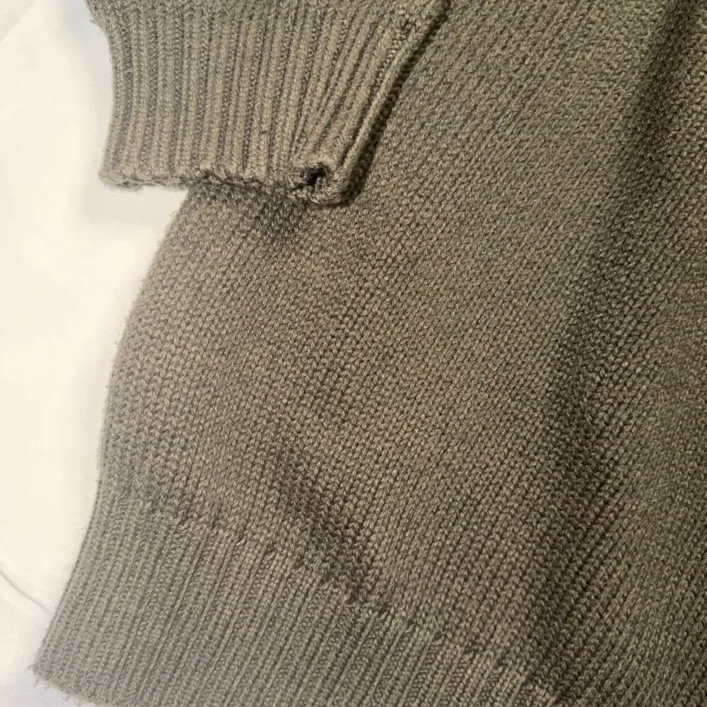 VTG Polo Ralph Lauren Knit Ribbed Pullover Sweater Mens XXL Cotton Olive Green - Picture 7 of 8